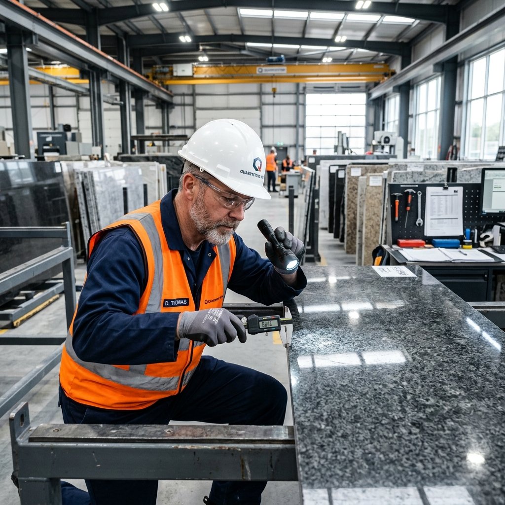 Quality inspection of granite slabs